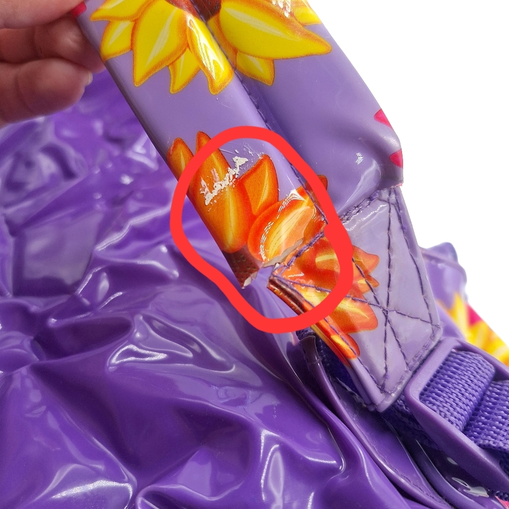 VTG Lisa Frank Sunflower Kittens Large Full-size Backpack - Picture 13 of 14